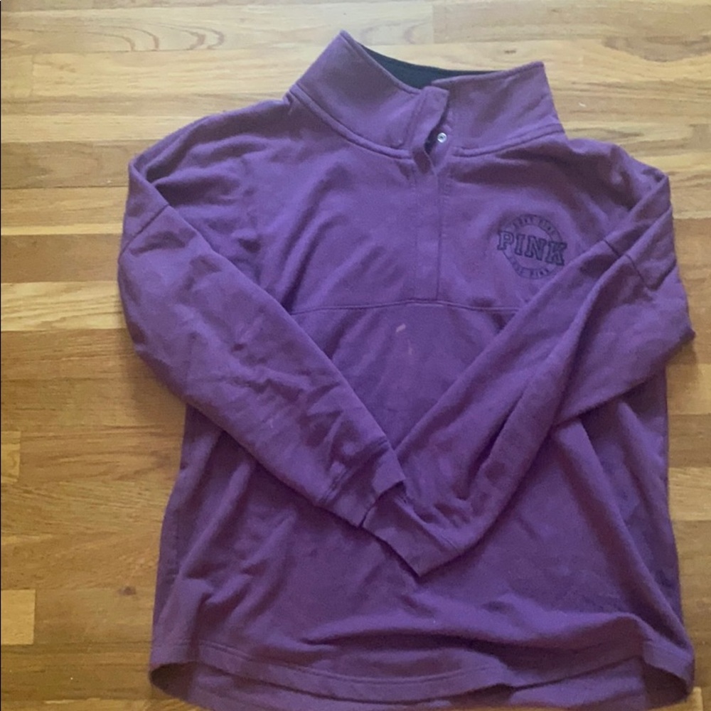 Victoria’s Secret Pink Large button up sweatshirt